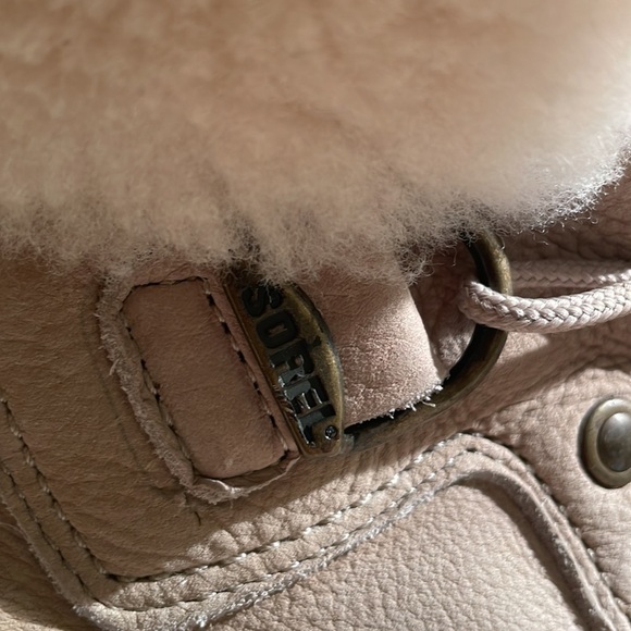 Sorel Shearling Vintage Nubuck Pisa Wool Plush Lined Lace Up Hiking Boots - Picture 13 of 13